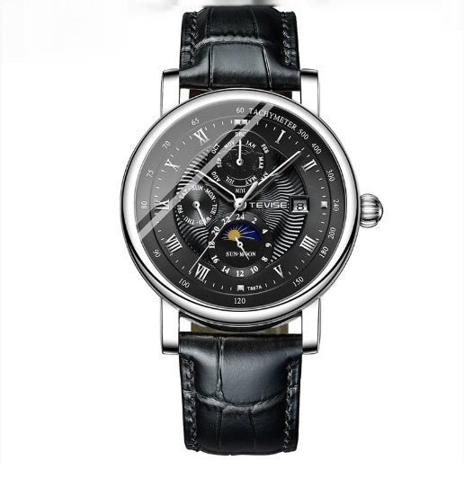 Men's Thin Calendar Large Dial Mechanical Watch