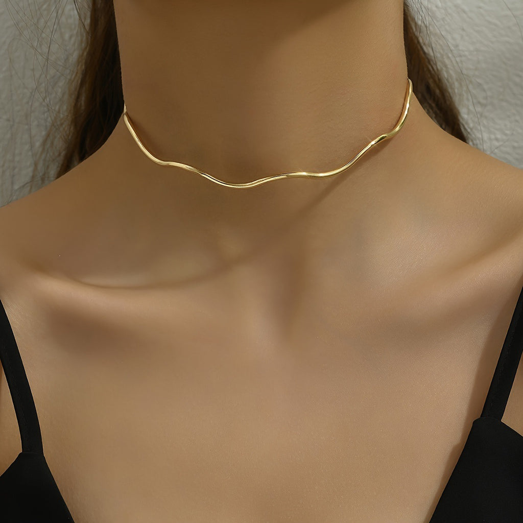Minimalist Wave Collar For Men And Women