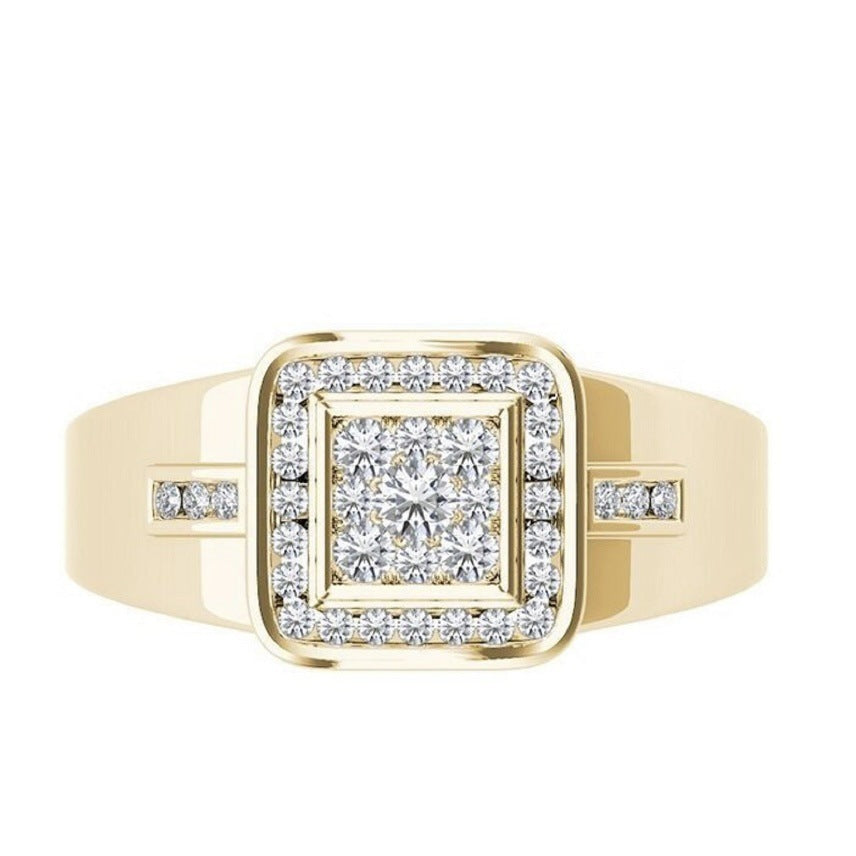 Ring European And American Imitation Gold Men's Accessories Jewellery Processing